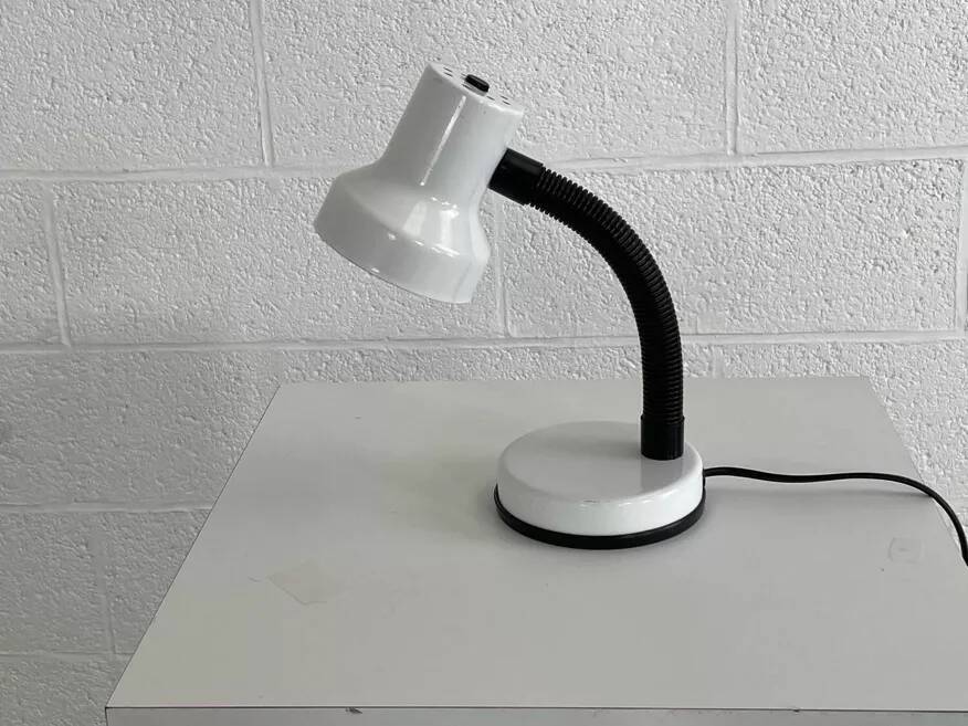 Lampe de bureau industriel gris