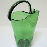 Empoli blown glass pitcher from the 60s