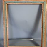 19th century frame gilded stucco wood, beaded interior edges, 47x39 cm, leaf 41.8x32.7 cm SB