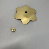 rare minimalist 33cm Brass Theatre Wall Light Sconce, Italy 1950s
