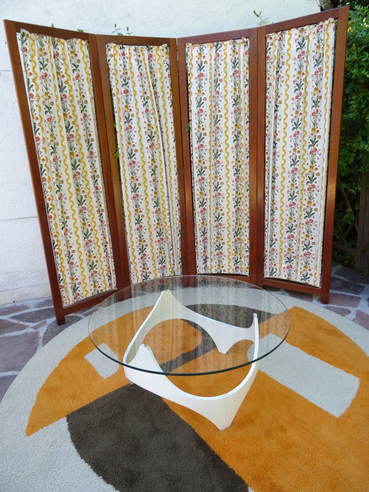 Vintage mahogany screen