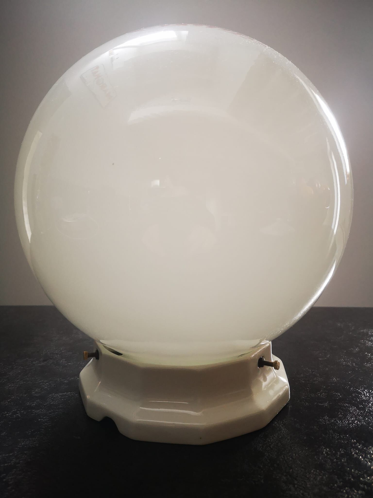 Ceiling lamp opaline globe