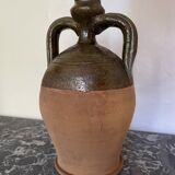 Persimmon glazed terracotta oil jar