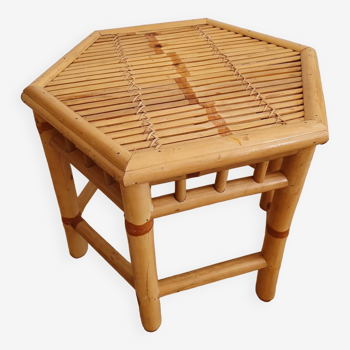 Table d appoint en bambou vintage