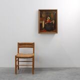 19th-Century French Baroque Interior Scene Painting