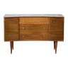 Vintage Midcentury Uniflex Walnut And Teak Sideboard / Dressing Table. Delivery. Modern / Retro / Da