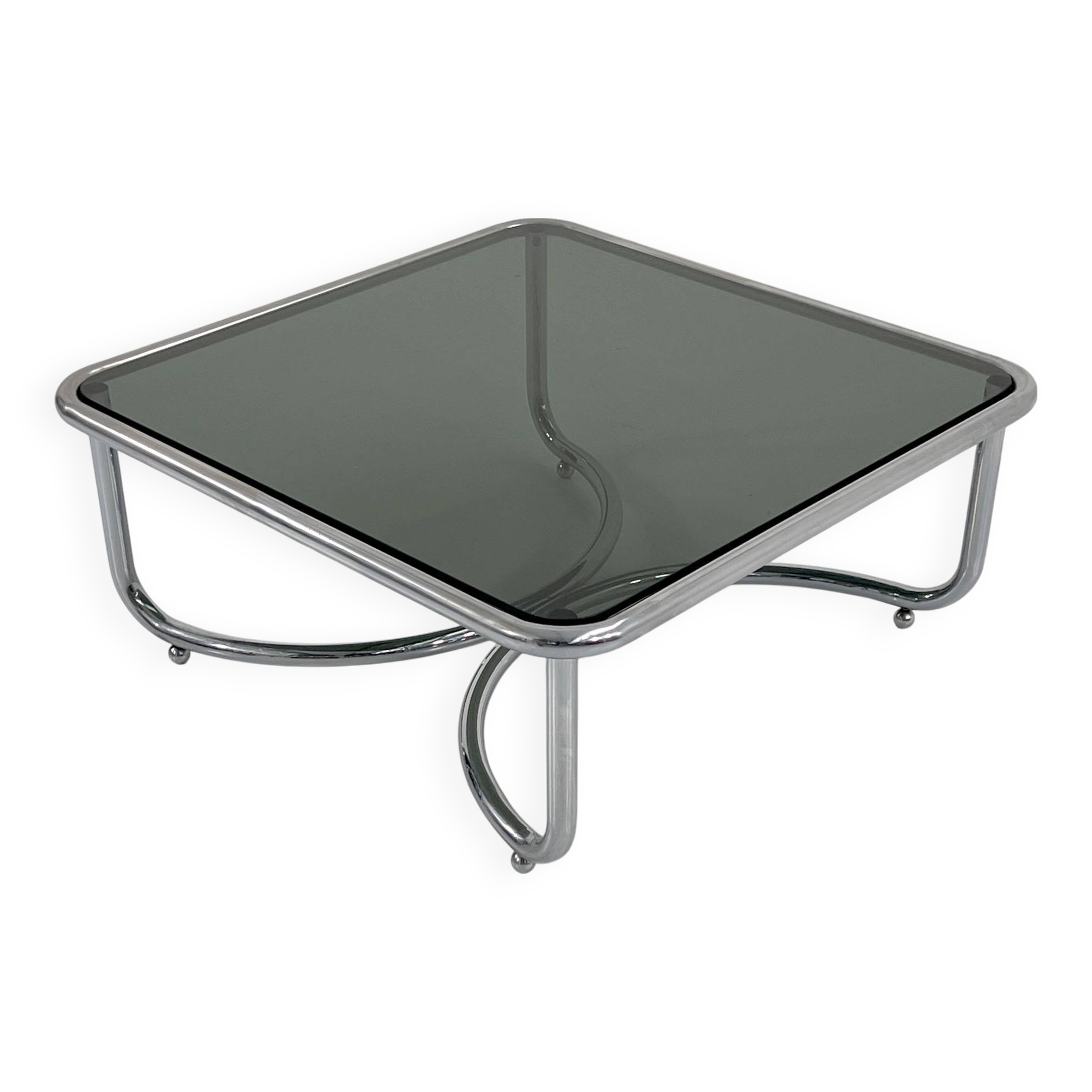 Locus Solus chrome coffee table by Gae Aulenti for Poltronova, 1970s