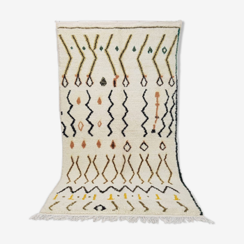 Tapis Marocain berbère 258 x 141 cm tapis Azilal en laine