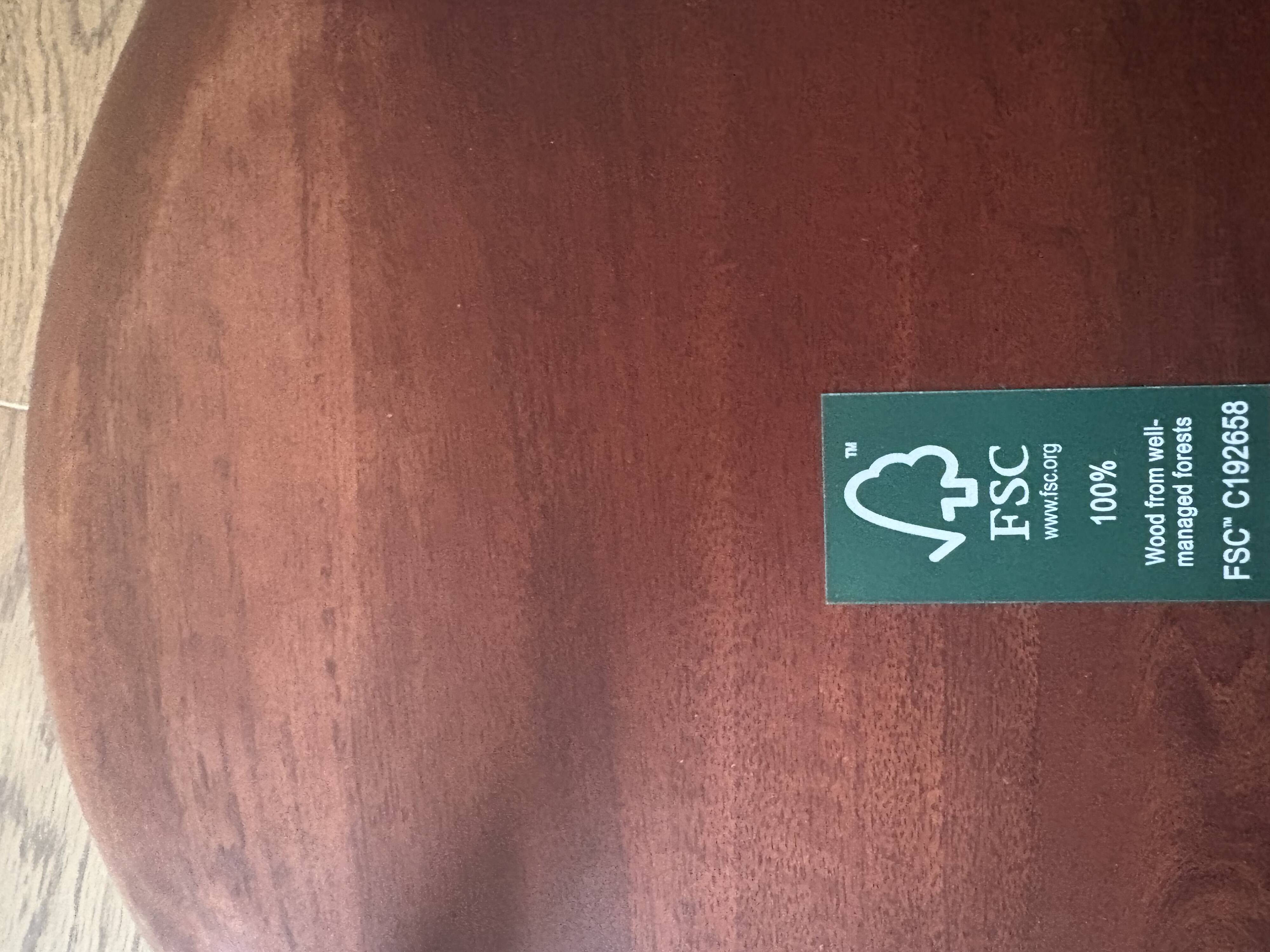 Tabouret Wabi sabi bois foncé