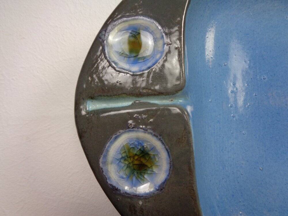 Studio ceramic bowl by Keramag Keralith, Czech Republic, 1960s