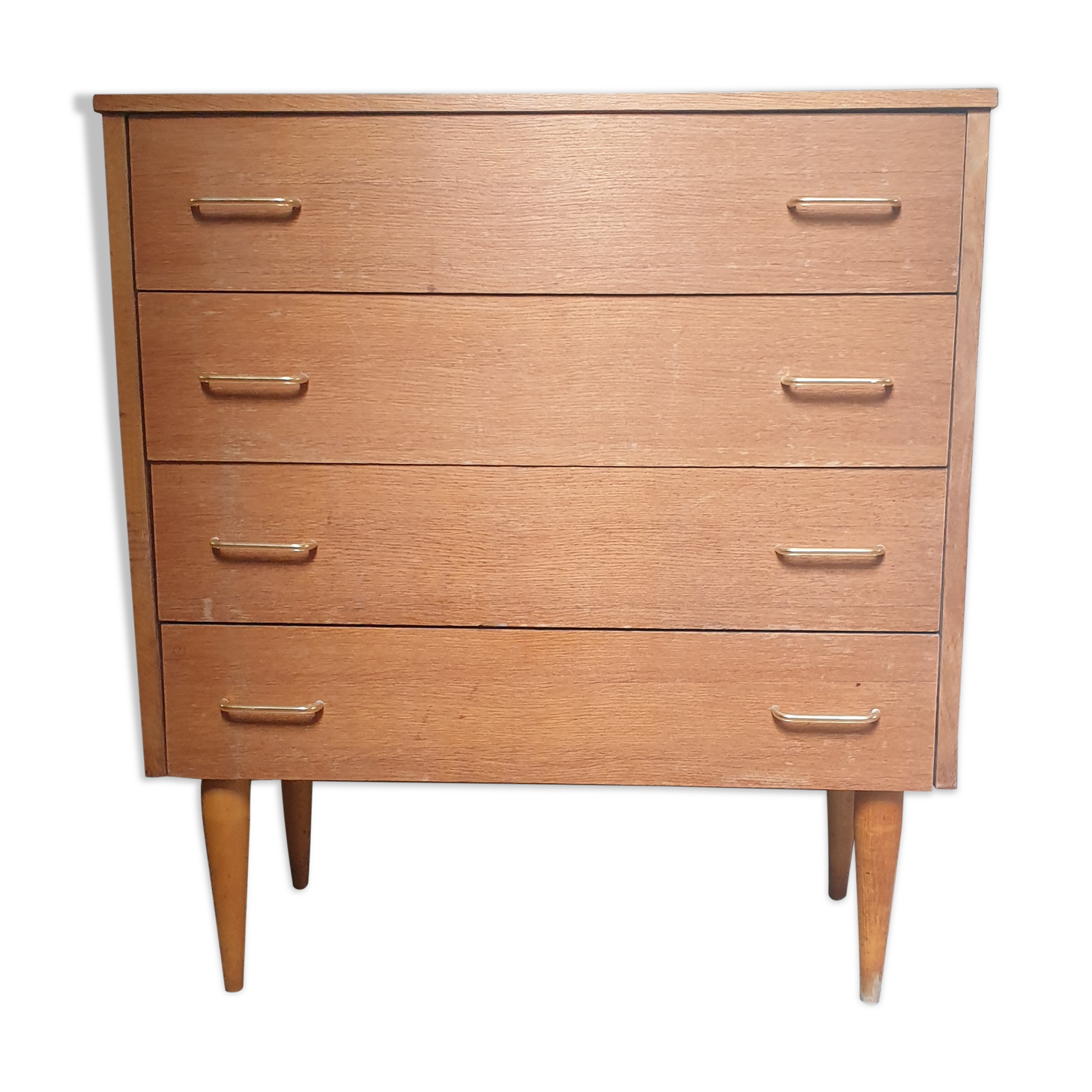 Chest of drawers 60s - spindle feet