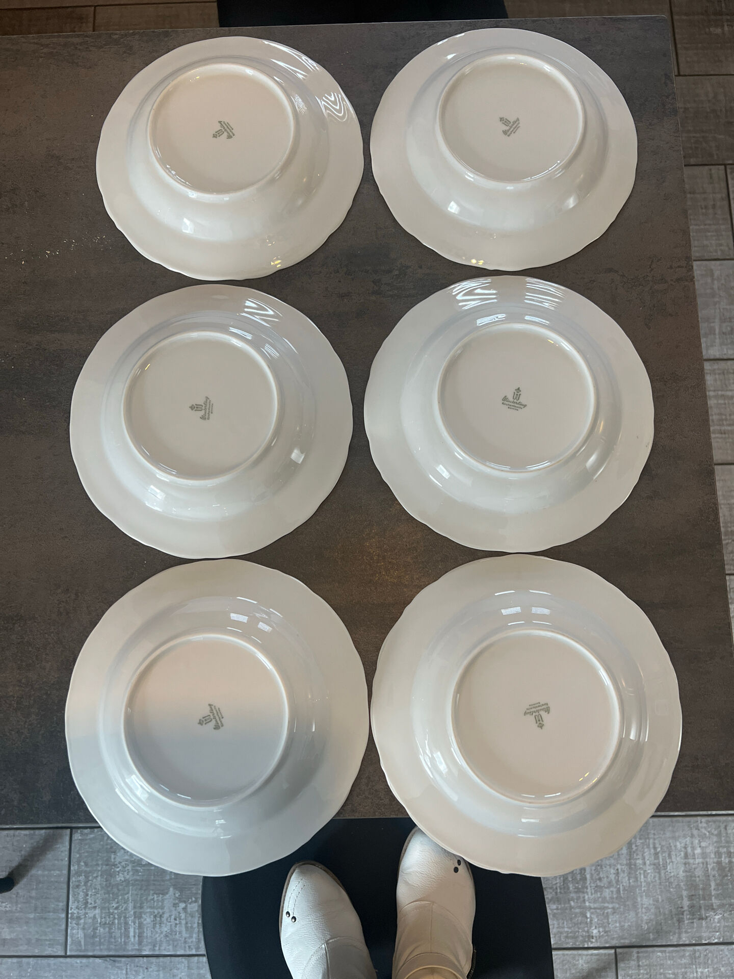Lot of 6 dessert plates Scherzer