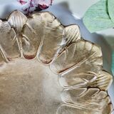 Set of 2 empty pocket gilded brass leaves