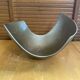 Service bowl michael lax design polished aluminium 1980s vintage cut