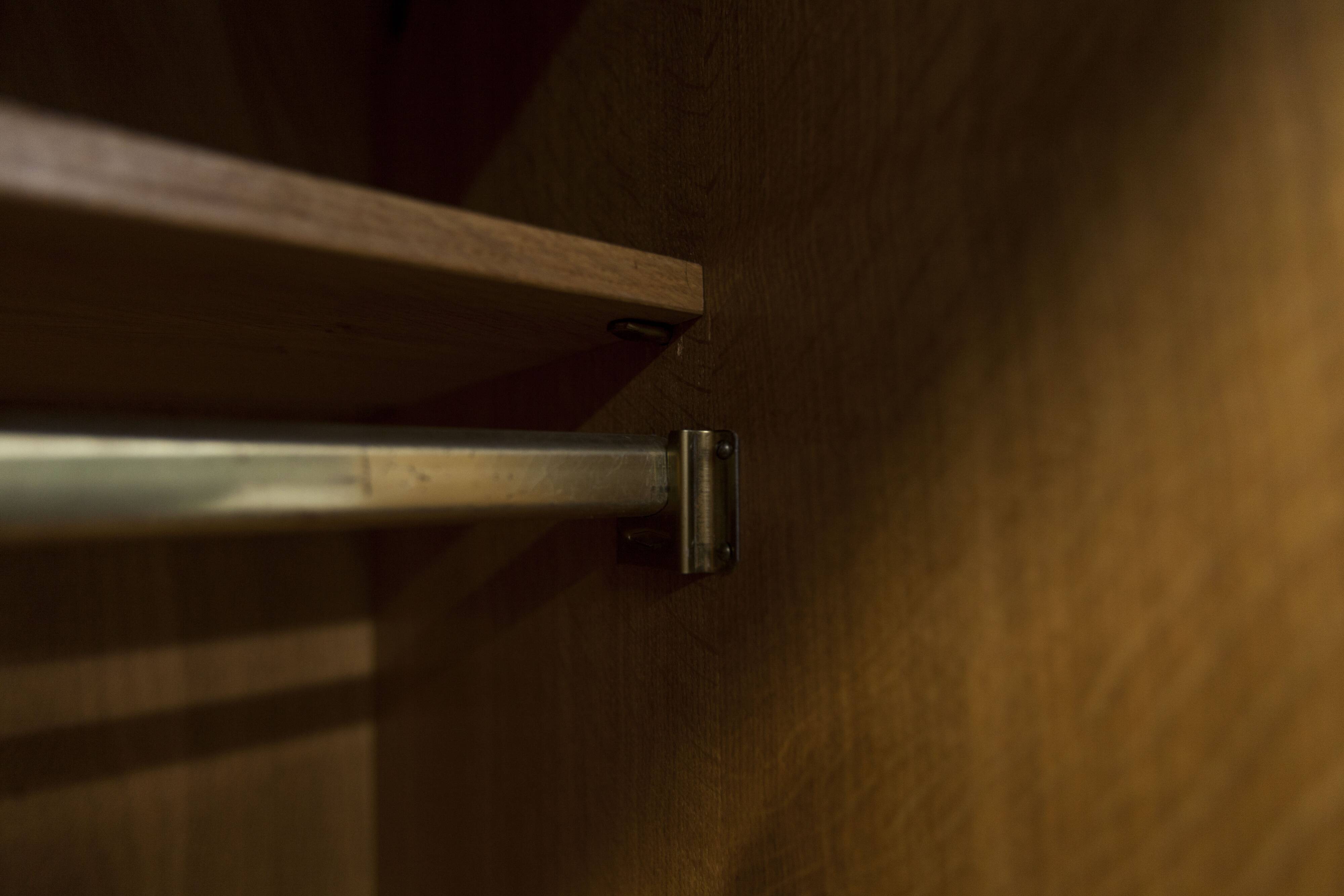 Scandinavian 3-door wardrobe in blond teak