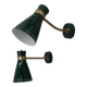 Two Flexible Wall Lamps by Napako in Stilnovo Style, 1960s, Restored
