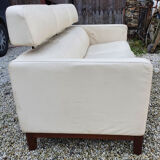 Canape ekornes scandinavian design white leather