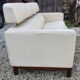 Canape ekornes design scandinave cuir blanc
