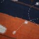 Navy Blue Hand Woven Wool Wall Hanging Tapestry Rug, 105x135 Cm