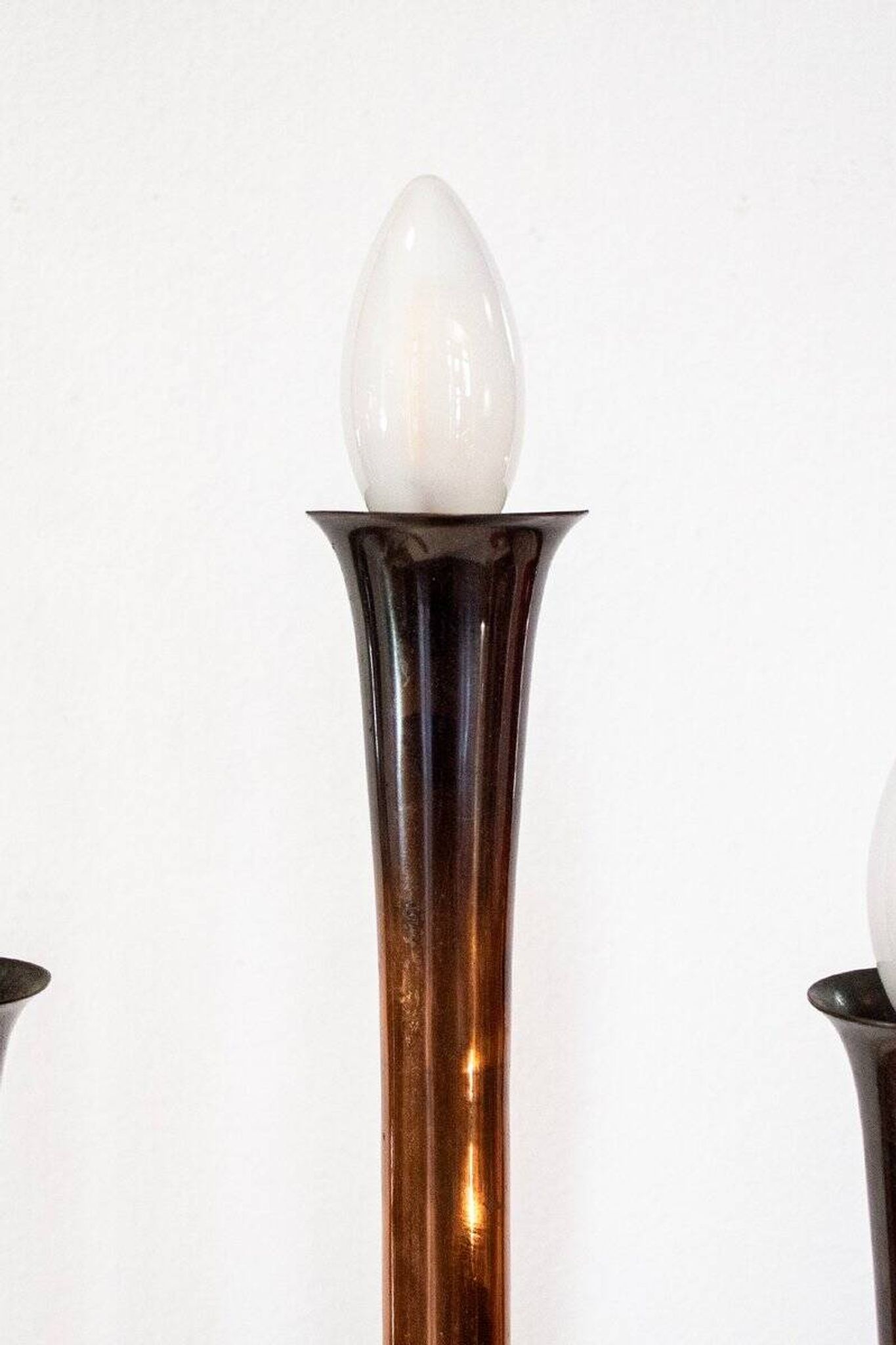 Art Deco lamp in glass and marble, Italy, 1930s