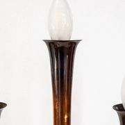 Art Deco lamp in glass and marble, Italy, 1930s