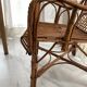 Fauteuil enfant rotin dossier haut