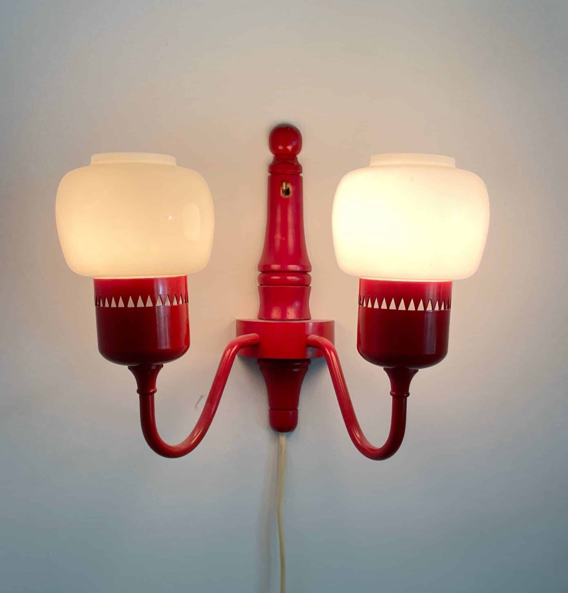Wall lamp, model T-526 design Hans Agne Jakobsson, Svera, Sweden, 1960s