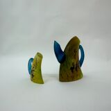 Kjell Engman for Kosta Boda Sweden Tea pot and mug Art glass , 1980's