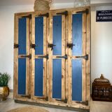 Ancien vestiaire en bois 4 portes