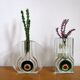 Vintage crystal glass vases from Walther , 1970s