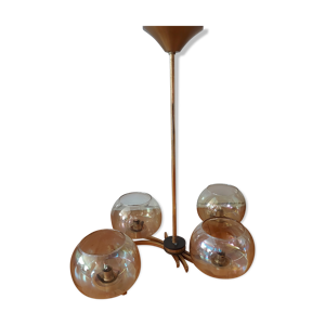 lustre en laiton doré