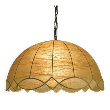 très belle lampe à pendentif en cocon moderne du milieu du siècle années 1970