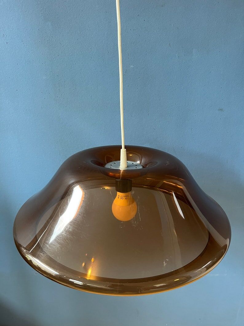 Vintage space age pendant lamp by Herda