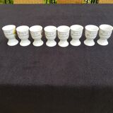 8 porcelain egg cups