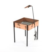 Copper flower box with integrated lamp - Hans Agne Jakobsson