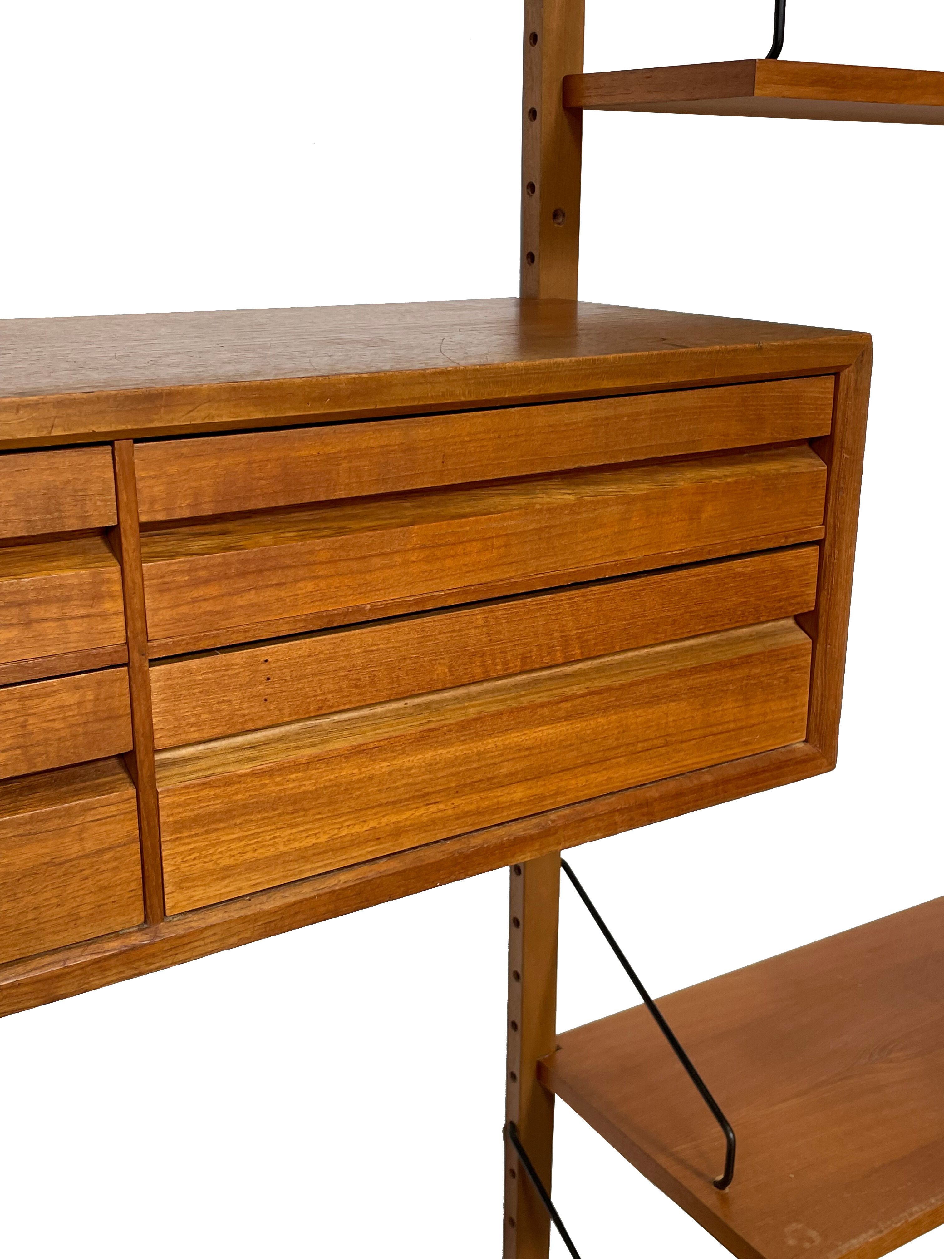 Vintage Poul Cadovius Royal System wall system wall unit