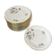 Assiettes à dessert porcelaine décor floral