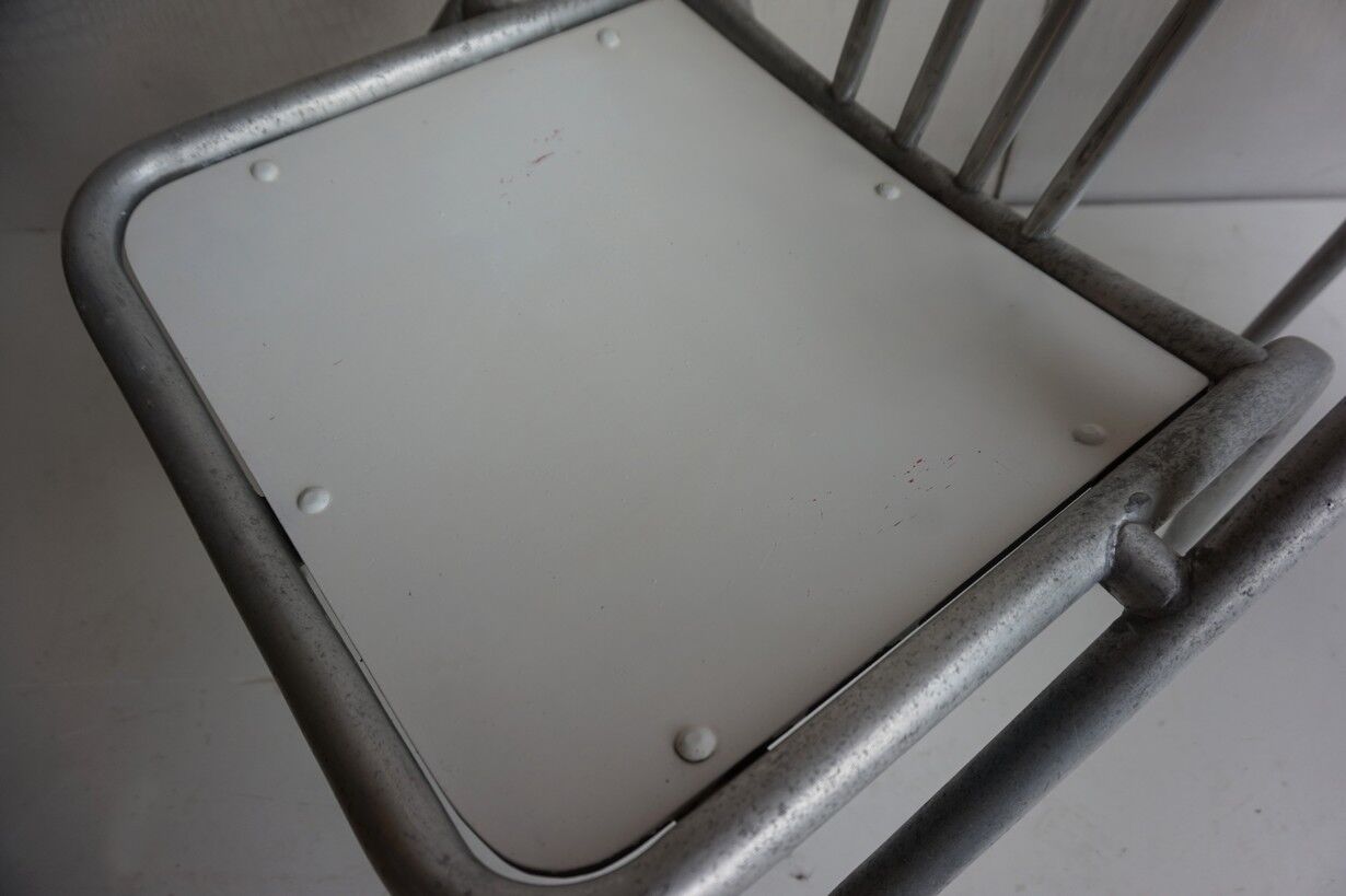 Italian Aluminum Garden Chairs from Industrie Conti Cornuda, 1940s, Set of 2