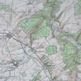 Vintage map of Pont-à-Mousson