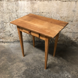 Wooden 'farm table' style side table