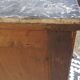 Walnut chest of drawers, black marble top