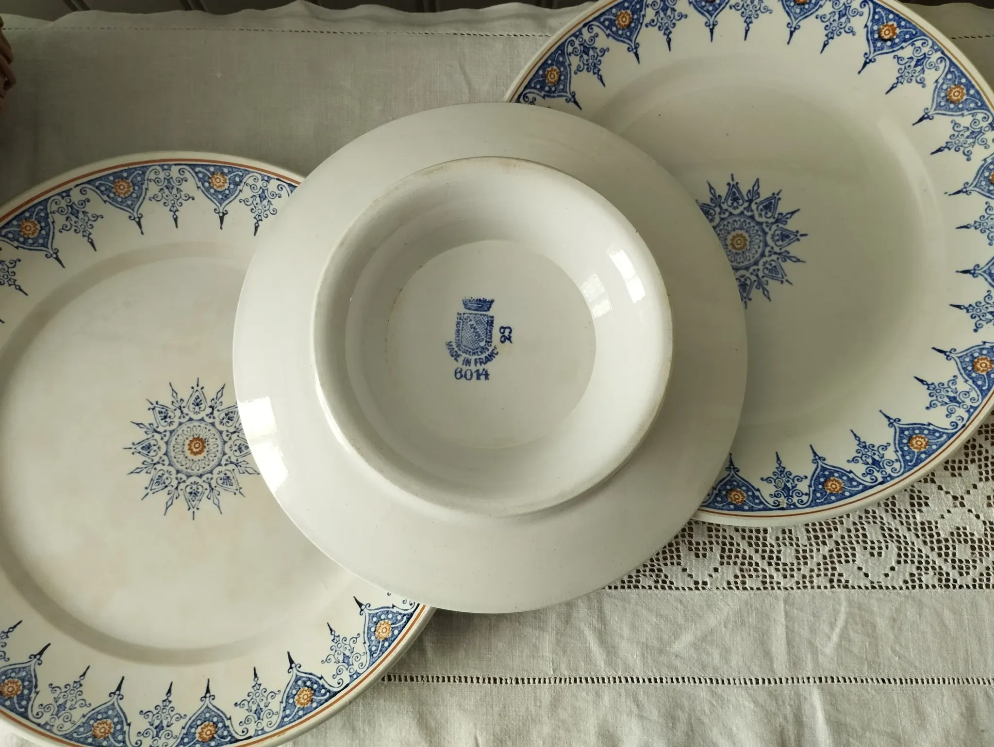 Lot de 3 plats Saint-Amand « 6014 »