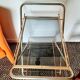 Folding rolling dessert trolley in Hollywood Regency style, 1960s-70s.