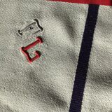 Embroidered tablecloth FL rectangle basque fabric navy and red