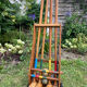 Old wooden croquet set