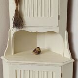 White corner cabinet Sweden 70s