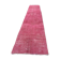 Distressed Turkish Narrow Runner 336 X 71 cm Wool Vintage rug, Over-dyed Pink