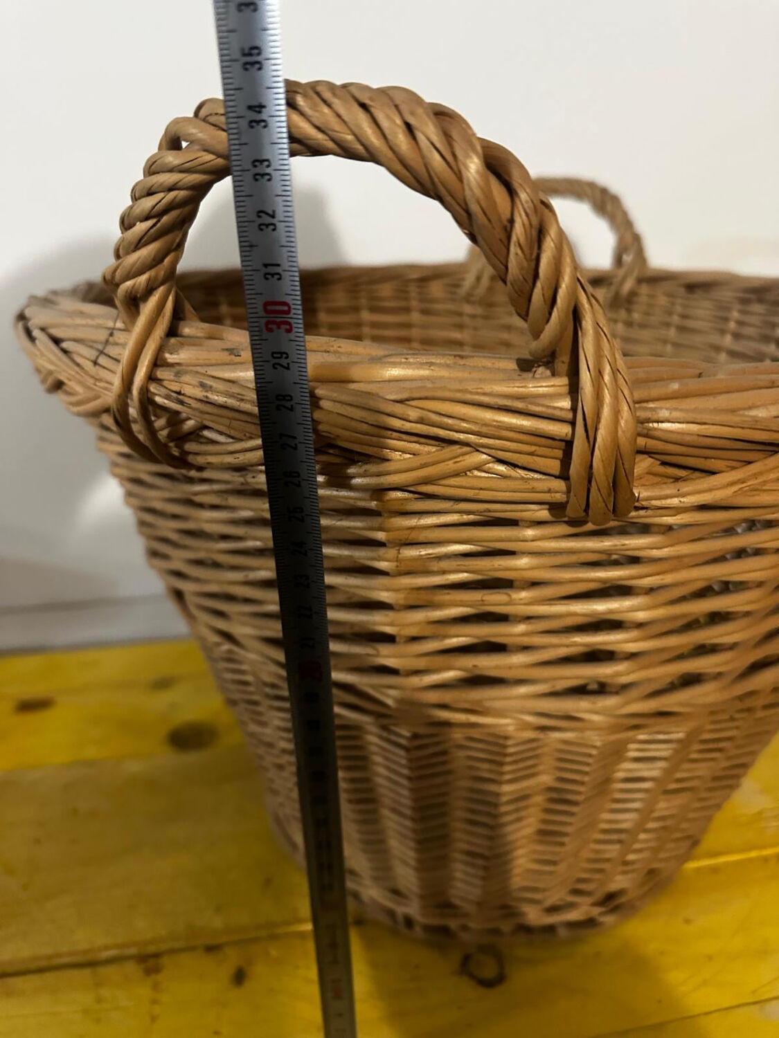 Basket - Vintage woven wicker basket