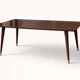 Vintage extendable table from the 1960s in formica with a Scandinavian rosewood effect.