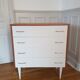 Vintage chest of drawers bobbin feet